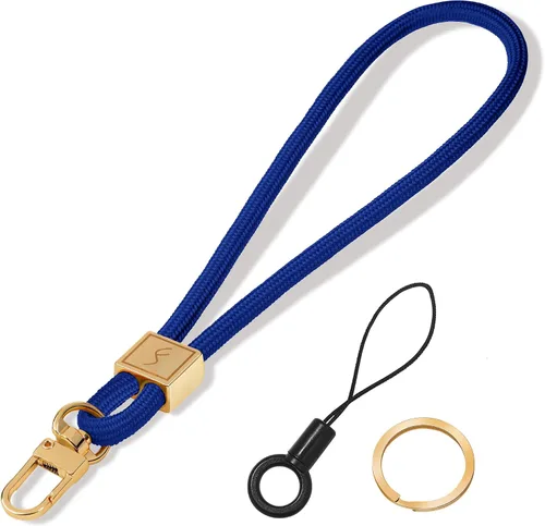 Miniatura 8 de Fishent Cordón para llavero, bonito soporte para llavero, cordón de muñeca tejido mejorado para llaves, correa de muñeca llavero para mujeres
