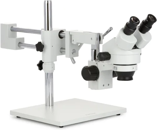Miniatura 6 de AmScope SM-4BZ-80S Microscopio de zoom estéreo binocular profesional, ocular WH10x, aumento de 3.5X-90X, objetivo de zoom 0.7X-4.5X, anillo de luz