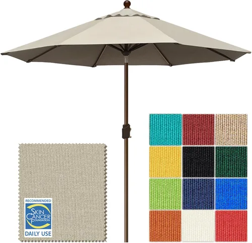 Miniatura 54 de EliteShade USA Sombrilla de Mercado de 9 Pies con Garantía de 10 Años Sin Decoloración, Sombrilla de Patio, Sombrilla de Mesa para Exteriores