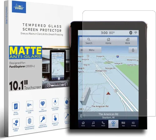 [Antideslumbrante] Protector de pantalla de vidrio templado prémium para Ford Explorer 2020 2021 2022 2023 2024 pantalla táctil de 10.1 pulgadas