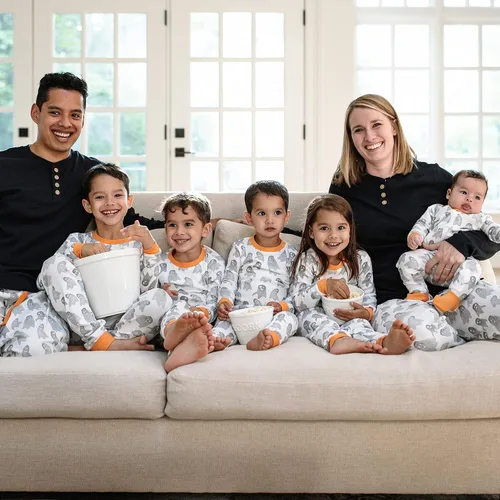 Miniatura 4 de Burt's Bees Baby - Conjuntos de pijamas de Navidad familiares a juego, de algodón orgánico, para niños, bebés, mujeres y adultos