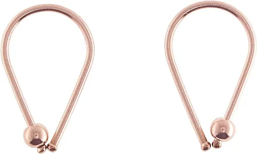 Miniatura 7 de Aretes pequeños de plata de ley 21 GA de 0.472 in con gancho de arco de herradura
