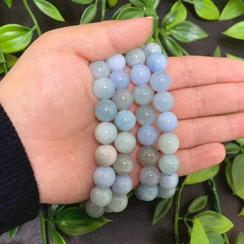 Miniatura 298 de Gem Avenue Handmade Round Bead Stretch Bracelet Unisex Natural Stone Beaded Jewelry for Men & Women, Elastic Wristband for Daily Wear