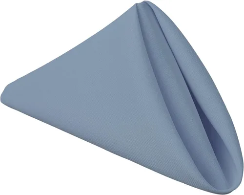 Miniatura 5 de Pomp Servilleta de tela de poliéster beige de 17 x 17 pulgadas (paquete de 12) Tela de fácil cuidado resistente a las arrugas y a las manchas