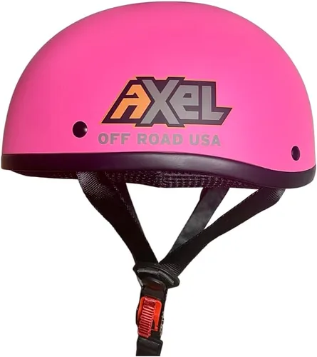 AXEL OFF ROAD Casco para adultos todoterreno DOT - Protección todoterreno fuerte, cómoda y elegante con estilo de perfil bajo. Rosado