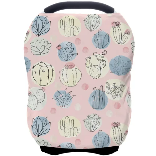 Miniatura 9 de Fundas de asiento de automóvil para bebés – Funda de lactancia multiusos, toldo para asiento de automóvil, fundas de lactancia, bufandas de Gris a