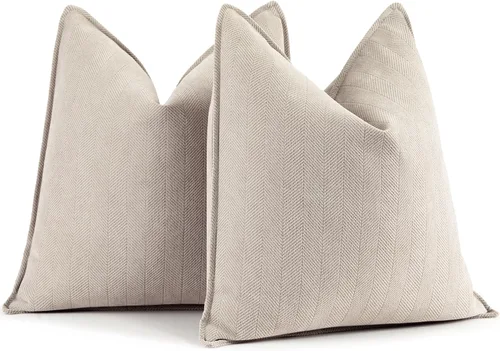 Miniatura 42 de ZWJD Fundas de Almohada para Lanzar de Color Rust 18x18 Juego de 2 Fundas de Almohada de Chenilla con Diseño Elegante Fundas de Almohada Decorativas
