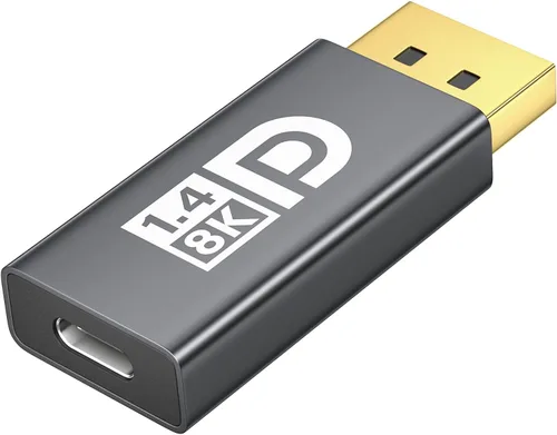 Miniatura 9 de Adaptador USB C a DisplayPort 1.4 de 8K a 60Hz y cable USB C 3.2 Gen2x2, convertidor Thunderbolt 4 y 5 a DP, compatible con MacBook, iPhone