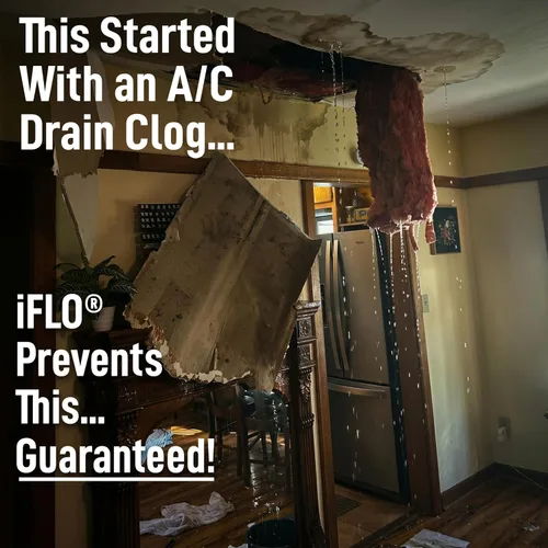 Miniatura 2 de iFLO® Limpiador Inteligente de Línea de Drenaje de A/C y Bandeja de Drenaje para Sistema HVAC, Sin Obstrucciones, Fácil Instalación y Mantenimiento
