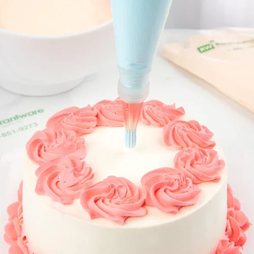 Miniatura 4 de Restaurantware Pastry Tek - Punta de pastelería reutilizable con punta de repostería de estrella abierta, punta de glaseado de acero inoxidable #32