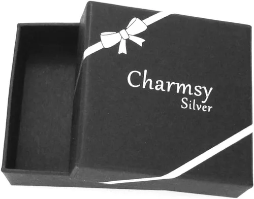 Miniatura 5 de Charmsy - Aretes de plata de ley en tres tonos para mujer