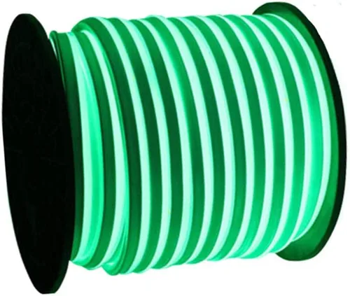 Cuerda de luz LED de neón impermeable de 3.3 pies, tubo colorido de 12 V, 120 unidades SMD 2835, flexible, lámpara de neón LED para jardín, patio,