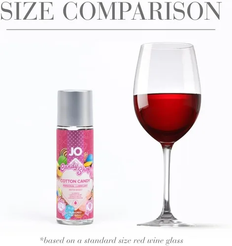 Miniatura 3 de JO H2O Lubricante personal con sabor a algodón de azúcar – Lubricante comestible a base de agua para sexo oral, seguro para hombres, mujeres