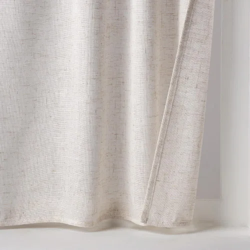Miniatura 7 de MIULEE - Cortinas semitraslúcidas cortas, suaves y gruesas, textura de lino, de media ventana, para cocina, ventana pequeña, trabilla trasera
