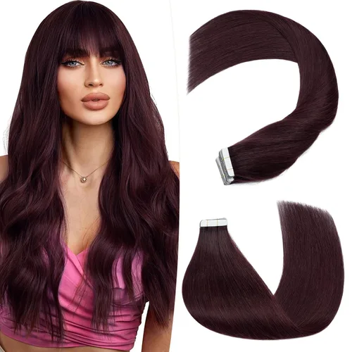 Miniatura 6 de Hairro Extensiones de cabello humano con cinta adhesiva, sin costuras, para mujeres, extensiones de cabello Remy con cinta adhesiva en extensiones