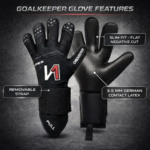 Miniatura 3 de ONEKEEPER Viper - Guantes de portero de nivel profesional para niños, jóvenes y adultos Guantes de portero de fútbol GK Látex de contacto