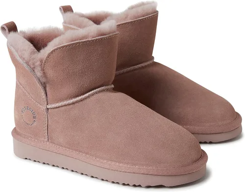 Miniatura 3 de Fireside by Dearfoams Botas plegables unisex de lana de oveja Bunbury para interiores y exteriores a la moda