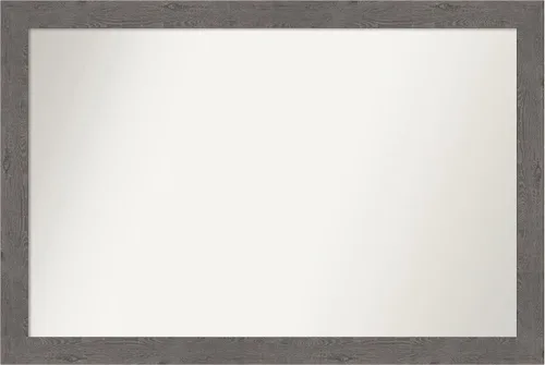 Miniatura 20 de Amanti Art Espejo de baño gris para sobre el fregadero, 31 x 48 pulgadas, espejo de tocador rectangular estrecho de color gris, marco de madera