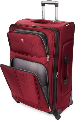 Miniatura 9 de SwissGear - Equipaje suave expandible Sion con ruedas, Borgoña