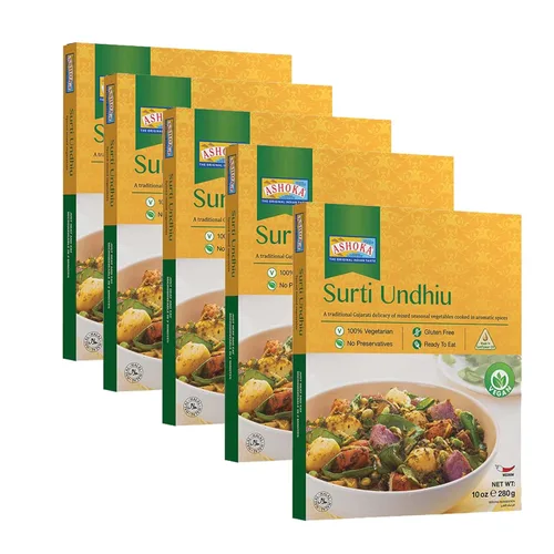 Miniatura 10 de Ashoka Comidas indias tradicionales 1932, curry de verduras mixtas veganas, platos principales listos para comer para microondas, Shahi Navratan