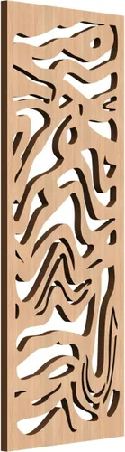 Miniatura 20 de 9 3/8"W x 24 3/8"H x 1/4"T Northfield Decorativos Paneles de Pared de Madera Calado, Abedul