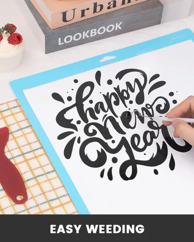 Miniatura 3 de Lzerking Vinilo permanente – Rollo de vinilo adhesivo negro mate de 12 pulgadas x 100 pies, compatible con Cricut, Silhouette, Cameo, troqueladoras