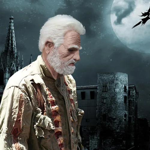 Miniatura 2 de ALXOY GHDLM - Máscara realista de anciano, máscara de látex de hombre calvo, máscara realista para fiesta de Halloween, fiesta de cosplay (Q)