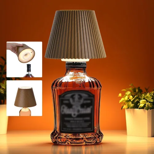 Miniatura 14 de WILIT Lámparas inalámbricas con pantalla de botella para lámparas de mesa, luces de barra de 3 niveles de brillo para bar de casa, lámpara