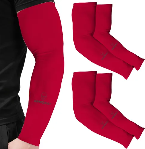 Miniatura 57 de ARMORAY - Mangas de brazo para hombres o mujeres; para cubrir tatuajes; de enfriamiento, para practicar deportes, básquetbol, golf, fútbol