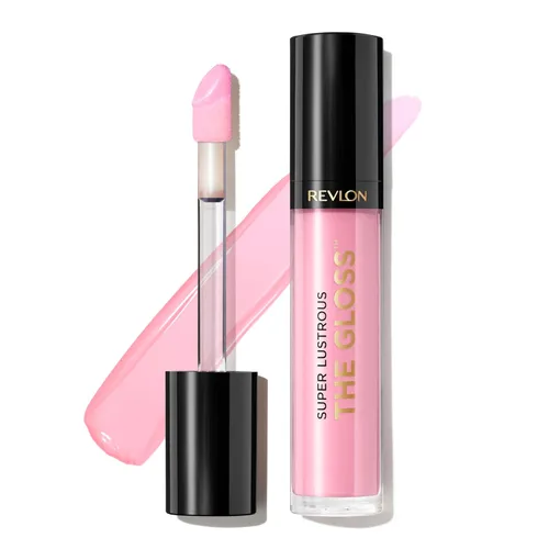 Brillo de labios Revlon súper brillante, 0.13 onzas líquidas. 207 Cielo rosa