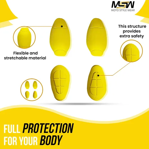 Miniatura 8 de Paquete de 4 almohadillas de armadura con certificación CE Nivel 2, protectores de rodilla y cadera aprobados para mujeres y hombres, pantalones