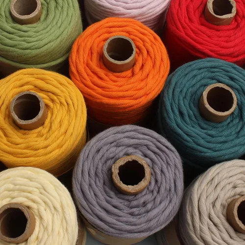 Miniatura 4 de Likeecords - Cuerda de macramé de 4 mm de un solo hilo, 80 m de cuerda de macramé colorida, cuerda de algodón para macramé, cuerda de algodón