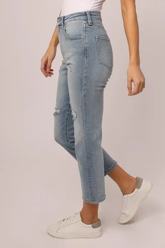 Miniatura 2 de DEAR JOHN Frankie jeans de mujer de pierna recta de tiro alto