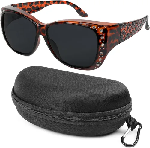 Miniatura 4 de Gafas de sol que se ajustan sobre gafas para mujer, protección UV, polarizadas y visión nocturna Fitover