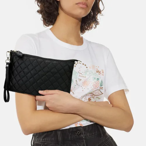 Miniatura 3 de Uromee Cartera de mano para mujer, de piel auténtica, con cadena de hombro desmontable