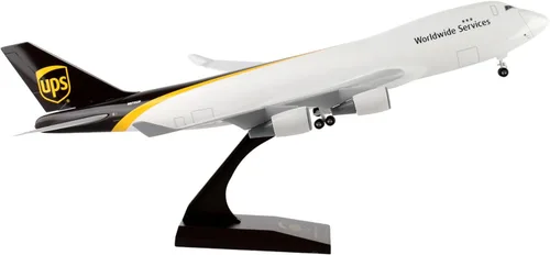 Miniatura 5 de Daron Skymarks Ups 747-400F Kit de construcción de modelo de avión con engranaje escala 1/200, blanco, negro