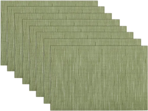 Miniatura 23 de SHACOS - Caminos de mesa de vinilo tejido, lavables, para uso en interiores o exteriores, fáciles de limpiar