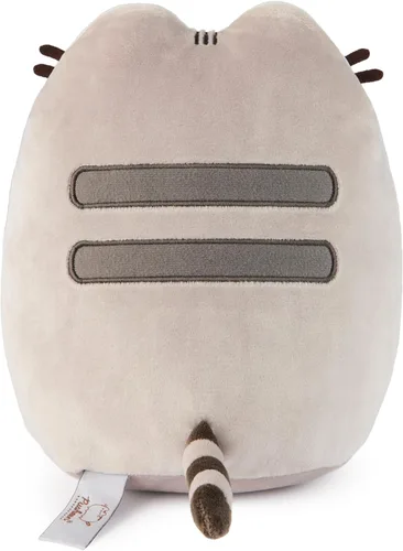 Miniatura 5 de GUND Pusheen con cubo de Rubik de peluche, animal de peluche para edades de 8 años en adelante, gris, 9.5 pulgadas