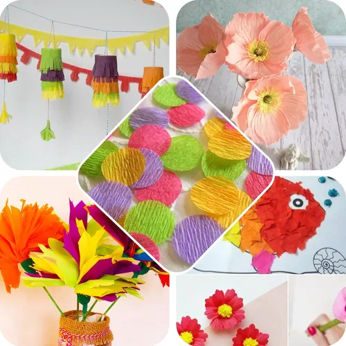 Miniatura 6 de BEISHIDA Rollo de papel crepé negro, hoja de papel crepé de 9.8 pulgadas de ancho y 8 pies de largo para hacer flores, ceremonia de boda