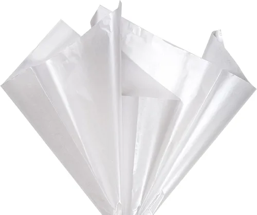 Miniatura 3 de RUSPEPA Papel de seda para envolver regalos, papel de seda blanco perlado para envoltura de regalo, manualidades de arte, bricolaje, bolsas