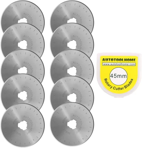 Miniatura 2 de Cortador giratorio de 45 mm Cortador automático de tela con cuchillas de cambio rápido y traba de seguridad para acolchado, costura, manualidades