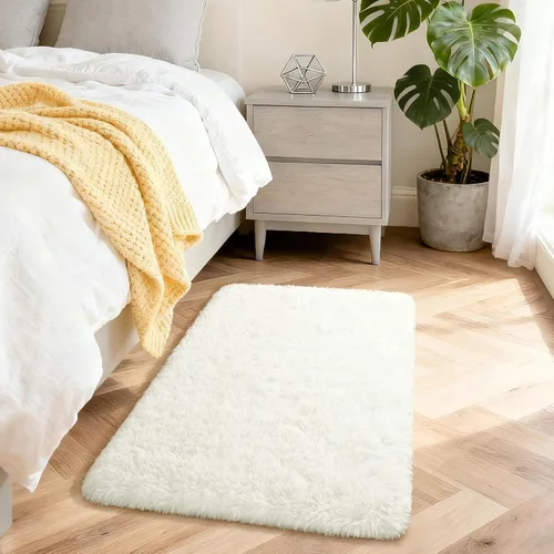 Miniatura 79 de Merelax Alfombra Moderna Suave y Esponjosa Shaggy para Dormitorio Sala de Estar Decoración de Sillas Pequeñas Alfombras Tapetes para Pies Piso, Verde