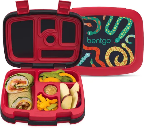 Miniatura 25 de Bentgo Kids Prints - Lonchera de 5 compartimentos estilo bento, a prueba de derrames, porciones de tamaño ideal para niños de 3 a 7 años, duradera