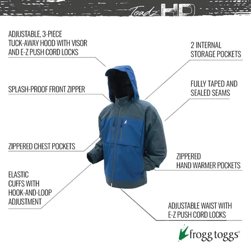 Miniatura 2 de FROGG TOGGS Chaqueta impermeable impermeable Anura HD para hombre