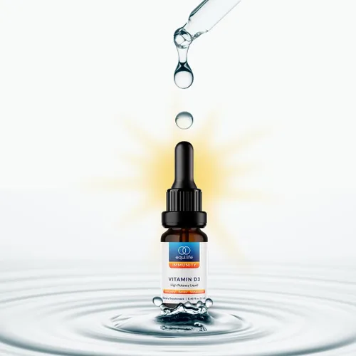 Miniatura 5 de Equilife Vitamina D3: gotas líquidas de alta potencia para una fácil digestión y absorción, apoya la función inmunológica, promueve la salud ósea