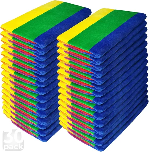 Miniatura 9 de Softerry Gay Flag - Toalla de playa LGBTQIA+ Pride Parade de 30 x 60 pulgadas, esponjosa, 450GSM, colores vibrantes, absorbente, 100% algodón Arco