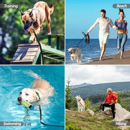 Miniatura 5 de Correa de plomo larga para entrenamiento exterior de perro de 30 pies, ajustable, correa de entrenamiento de perro para perros grandes, medianos