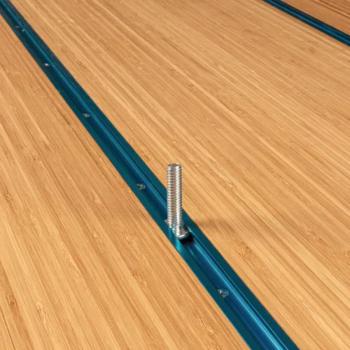 Miniatura 4 de POWERTEC Paquete de 20 pernos de riel en T de 1/4"-20 para pista en T, pernos de ranura en T de 1 pulgada de largo para pista en T universal