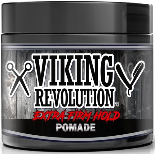Pomada de fijación extrema Viking Revolution para hombres – Estiliza y da acabado a tu cabello - Fijación extra firme, fuerte y alto brillo para el