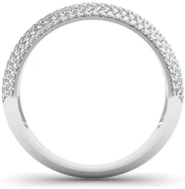 Miniatura 4 de Dazzlingrock Collection Anillo de boda de oro de 18 quilates con diamante redondo de 0,90 quilates